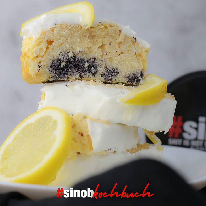 Joghurt-Mohn-Zitronen-Schnitte